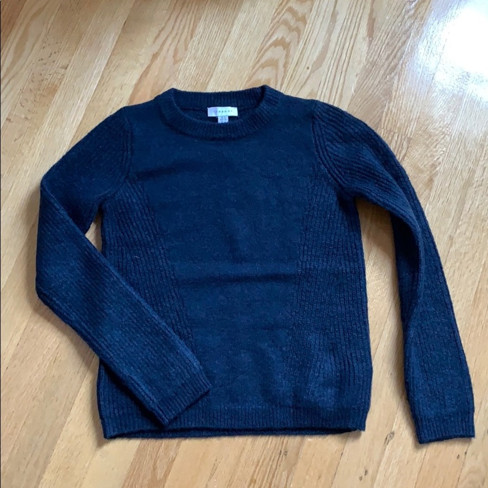 Blue fitted cozy sweater